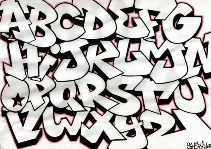 150+ Gambar Grafiti Tulisan Huruf Nama 3D | Simple, Mudah, Keren 495_X_700_jpg