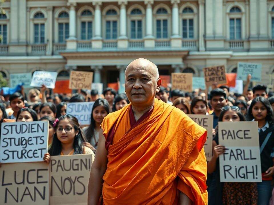 Mumbai University Protests Erupt After Monk’s Alleged Assault by Security, ETEducation Mumbai University Protests Erupt After Monk’s Alleged Assault by Security, ETEducation