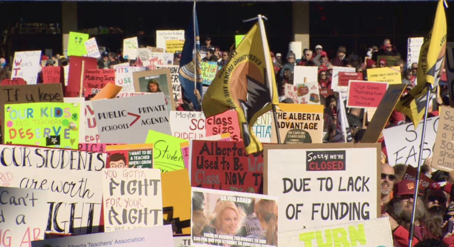 Teacher strike exposes growing tensions over Alberta’s multi-million-dollar support for private schools, ETEducation Teacher strike exposes growing tensions over Alberta’s multi-million-dollar support for private schools, ETEducation