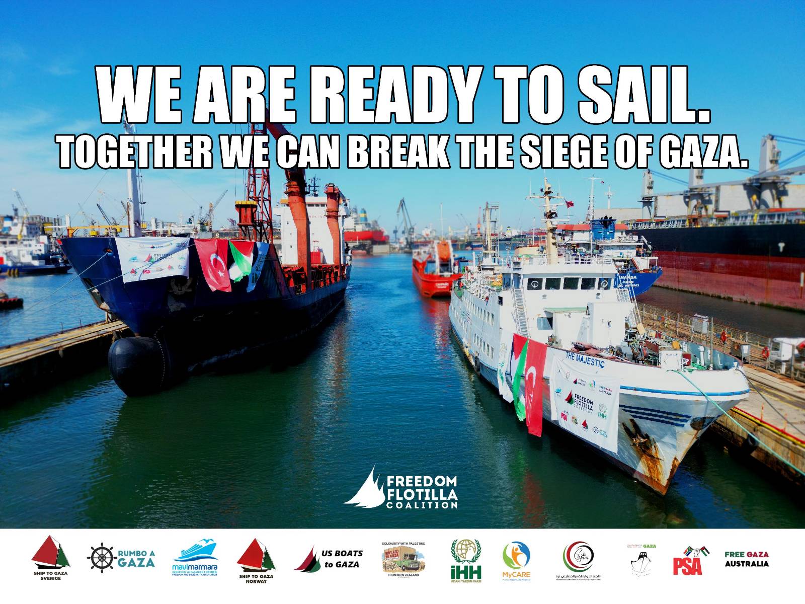 Major Flotilla Embarks from Barcelona in Historic Gaza Blockade Challenge
