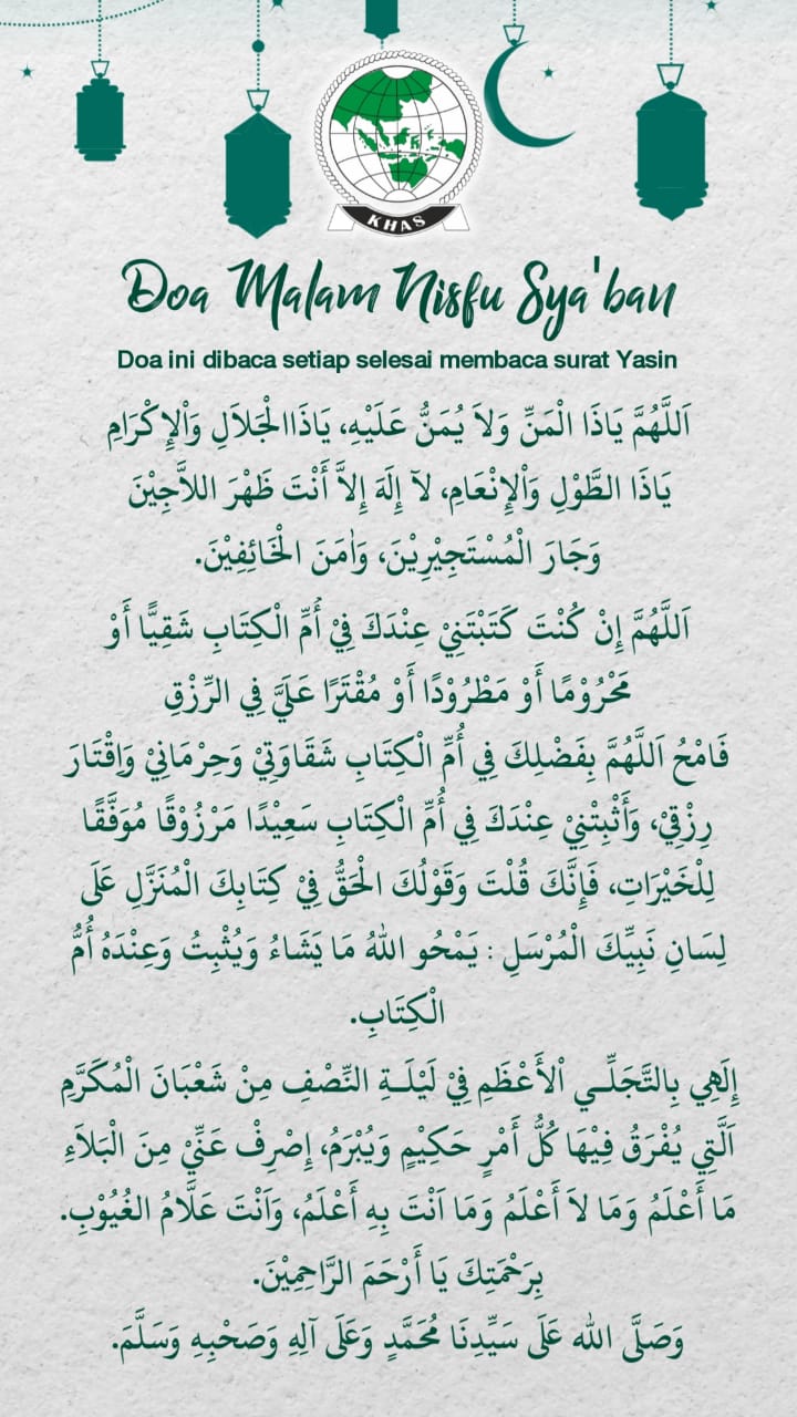 Amalan dan Doa Malam Nisfu Sya’ban | SantriNgaji