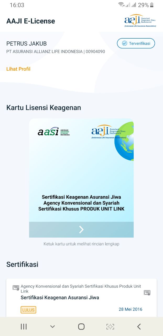 AAJI E-License | Satu yang terpenting