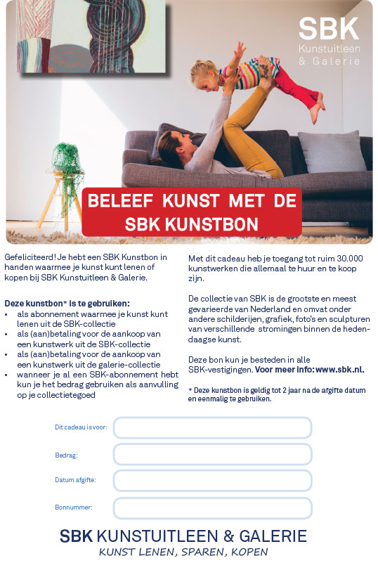 Geef Kunst Kado Sbk Kunstuitleen Galerie