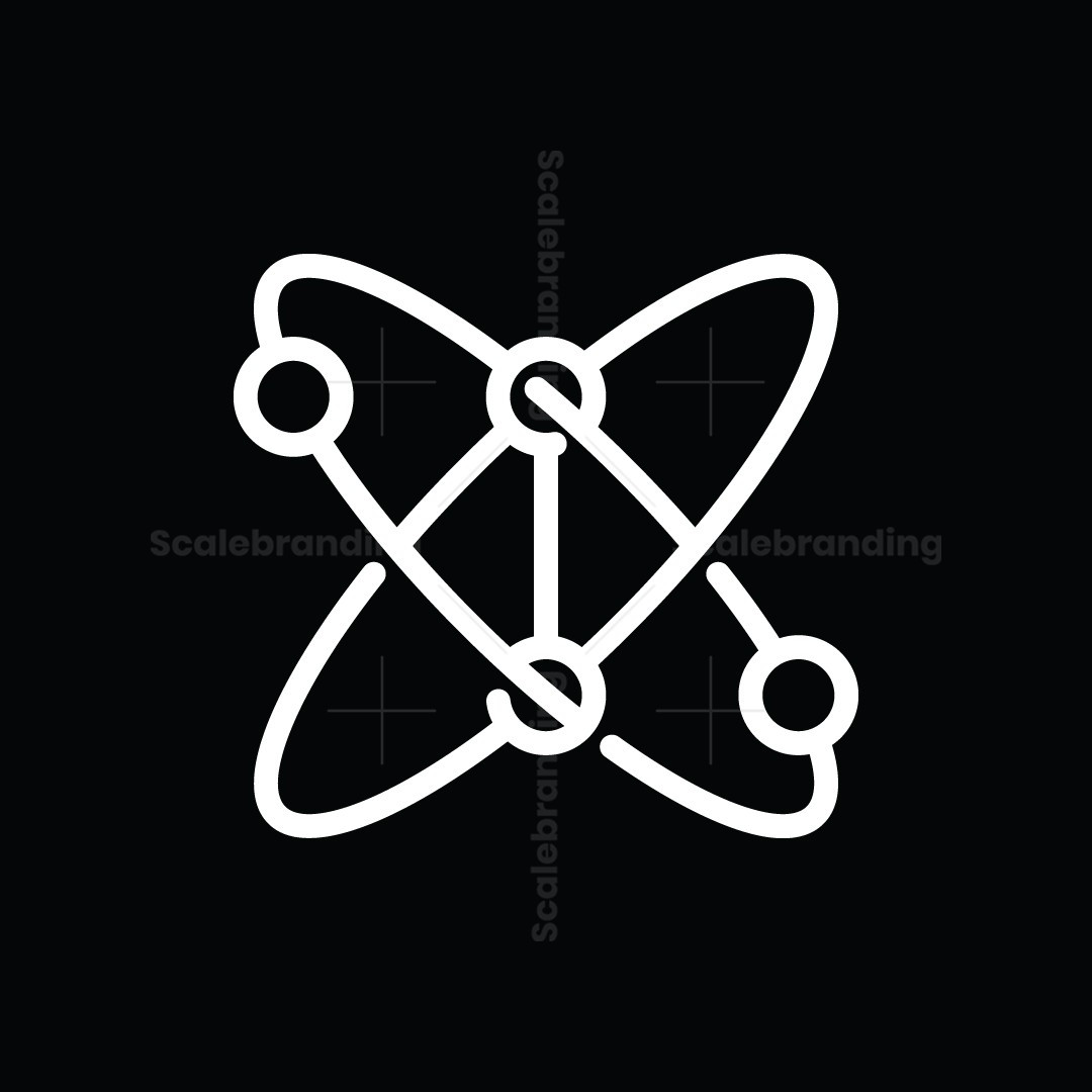 Abstract Bb Atom Logo