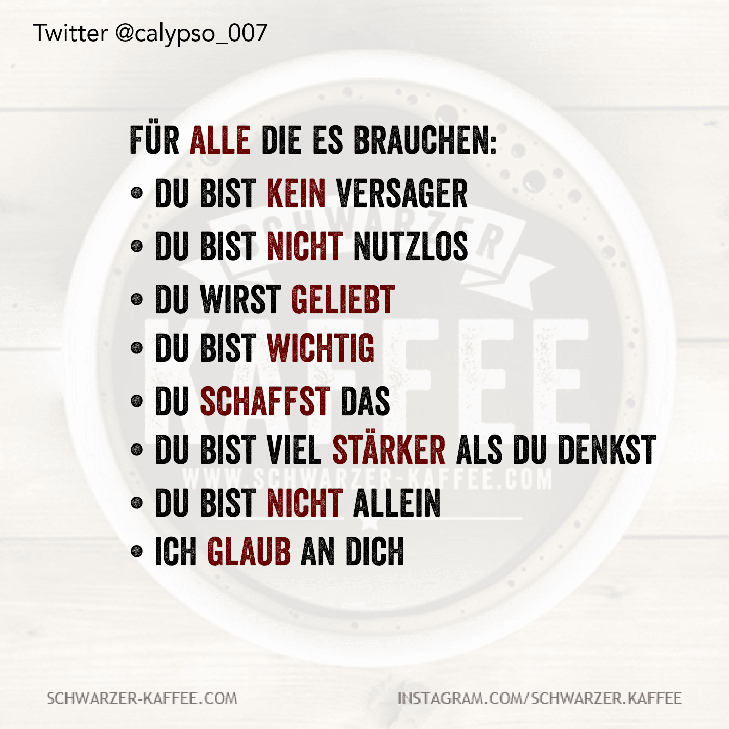 Fur Alle Die Es Brauchen Schwarzer Kaffee