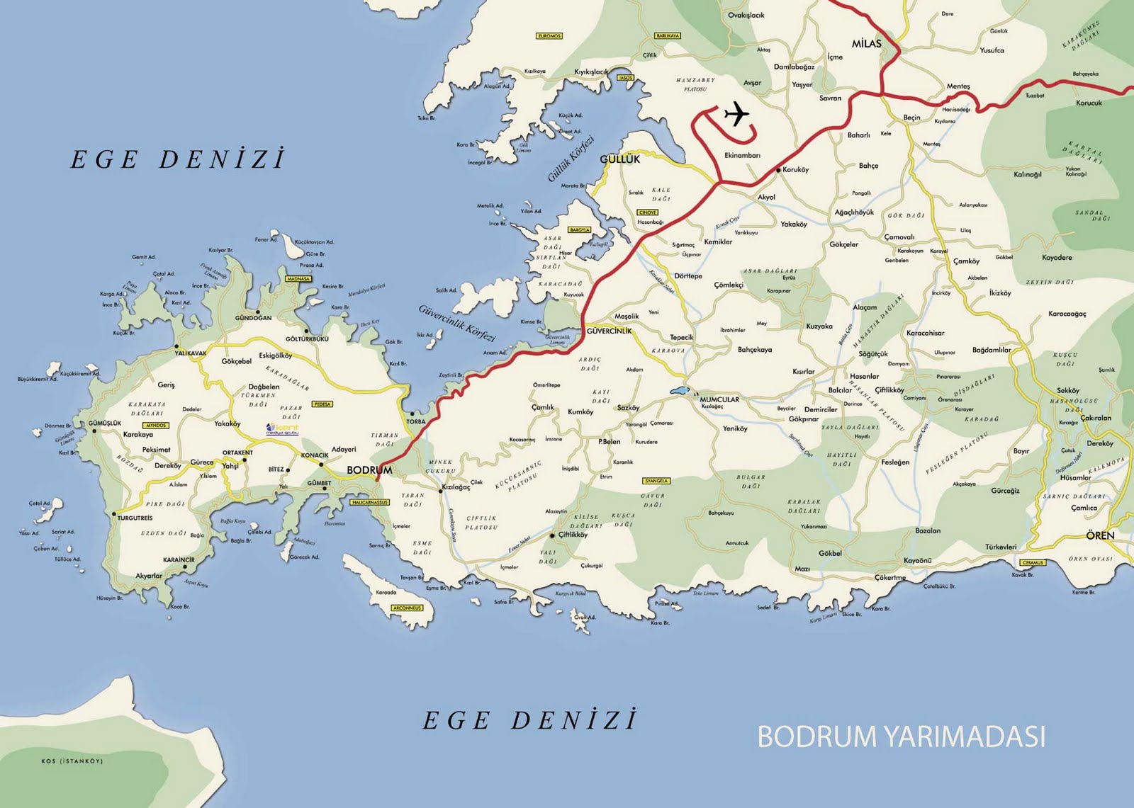Bodrum on the map