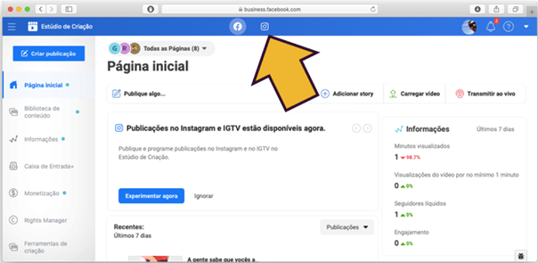 Como Agendar Posts No Instagram Usando O Estudio De Criacao Blog Da Sempreende
