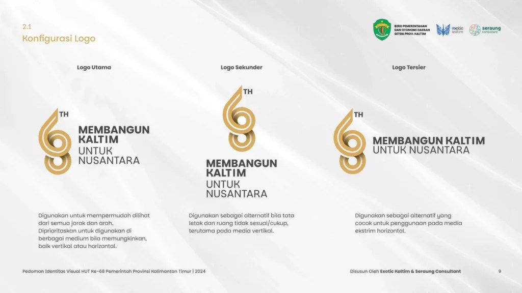 Gandeng Exotic Kaltim dan Seraung Consultant, Pemprov Kaltim Luncurkan Logo HUT ke-68 Kaltim