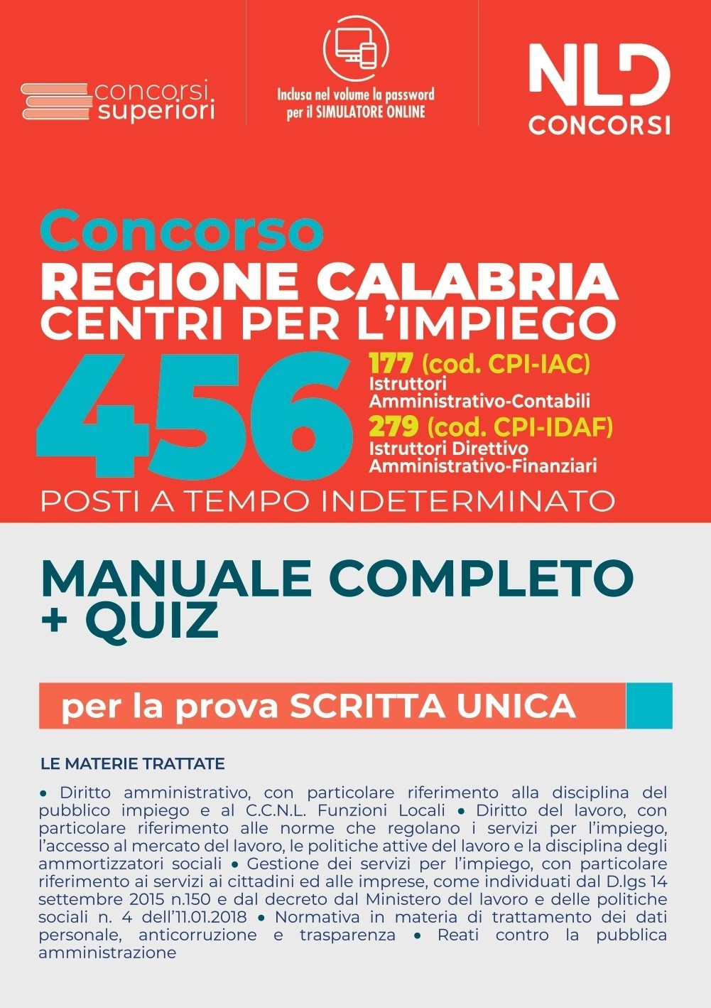 Concorso Centro Impiego Regione Calabria: Manuale Completo + Quiz Concorso Regione Calabria 456 Posti Centri Per 1418_x_1001_webp
