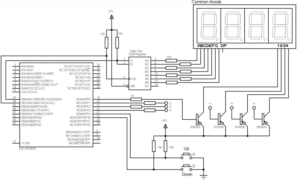 7 Segment Display Counter Driver Circuits - Circuit Diagram