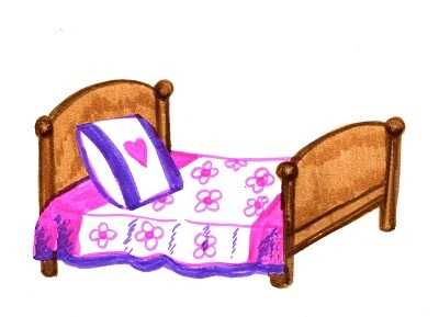 что можно нарисовать на кровати