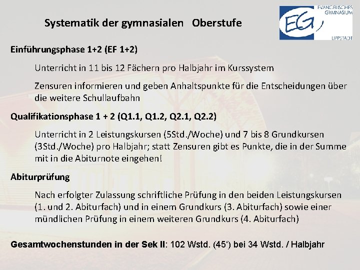 Die Gymnasiale Oberstufe Am Evangelischen Gymnasium Lippstadt Abiturjahrgang