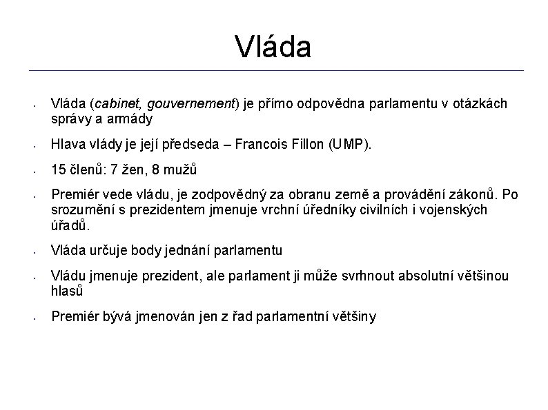Politick Systm Francie Francie Sttn Zzen Parlamentn Demokratick
