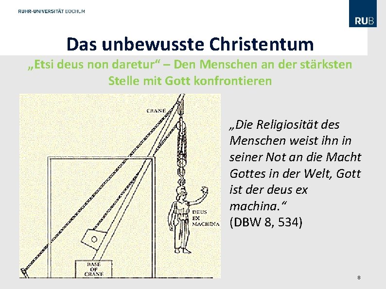 Das Unbewusste Christentum Ein Referat Von Maximilian Schell