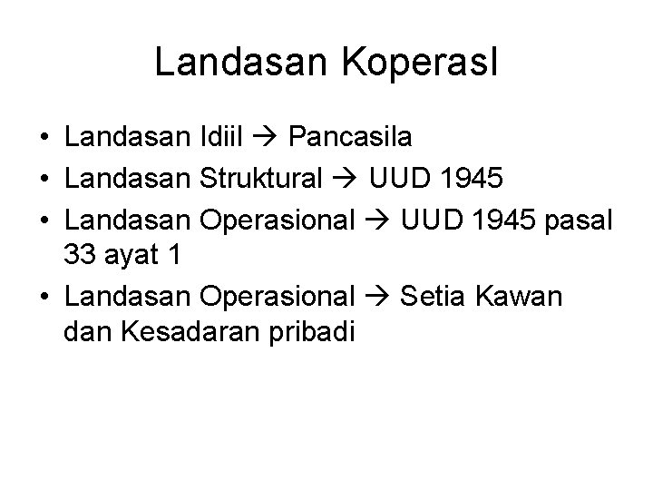 Koperasi Ciri Ciri Koperasi Merupakan kumpulan orang orang