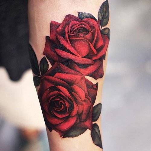 35+ Astonishing Traditional Rose Tattoo Ideas For You! | Sleck 500_x_500_jpg