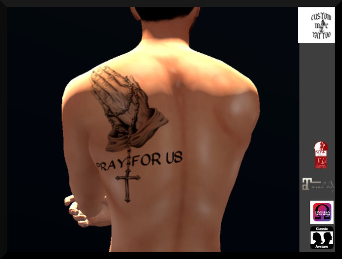 Second Life Marketplace - J19 Pray For Us Custom M Tattoo 525_x_691_jpg