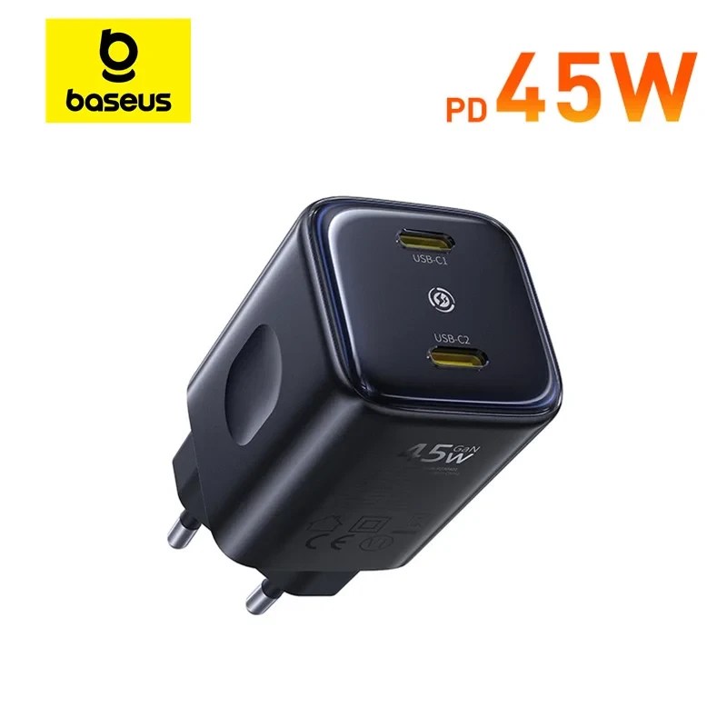 Baseus 45W GaN Charger with USB-C PD Baseus 45W GaN Charger with USB-C PD