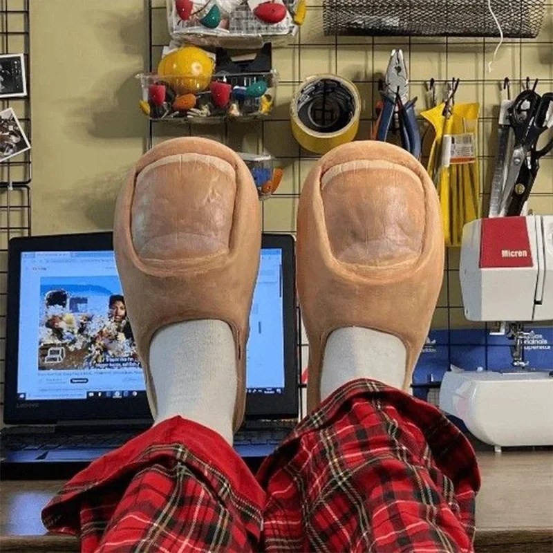 Funny Winter Slippers – Warm Thumb Style Funny Winter Slippers – Warm Thumb Style