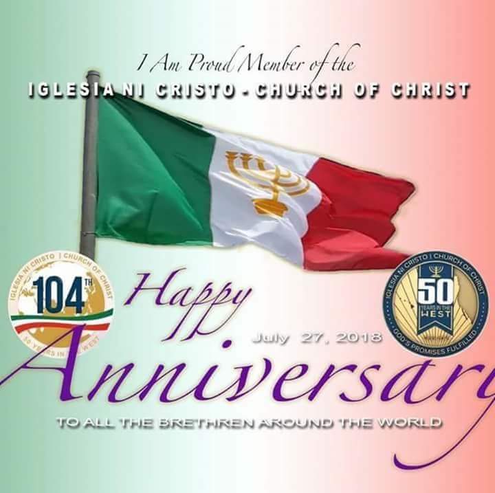 Wonderful Years Of Faith Hope And Love Iglesia Ni Cristo 104th Anniversary Smarty Len