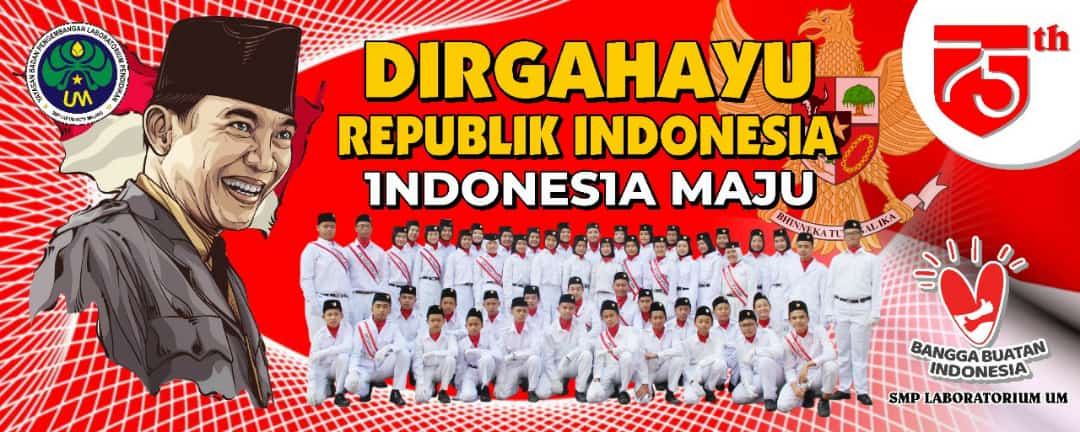 AMANAT PEMBINA UPACARA PERINGATAN HUT RI KE 75 DI SMP LABORATORIUM UM – SMP  LABORATORIUM
