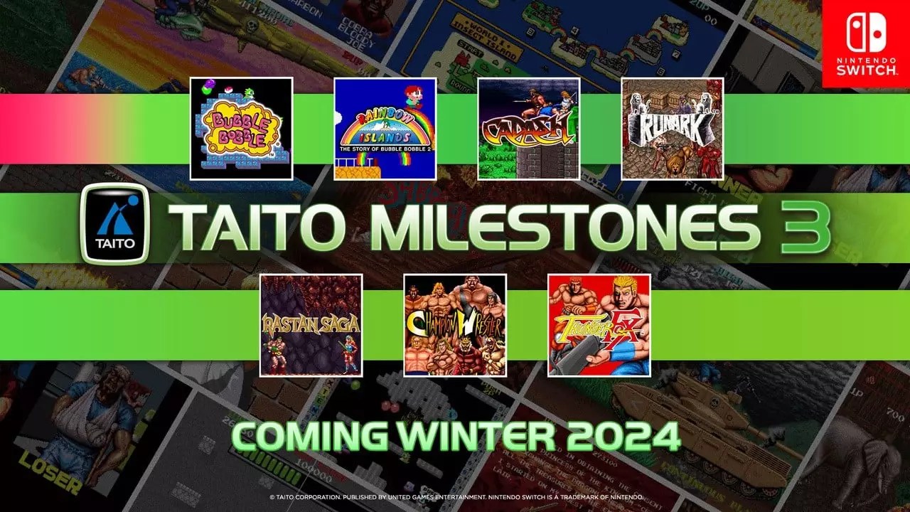 A Look at the Upcoming Taito Milestones 3 Collection for Nintendo Switch