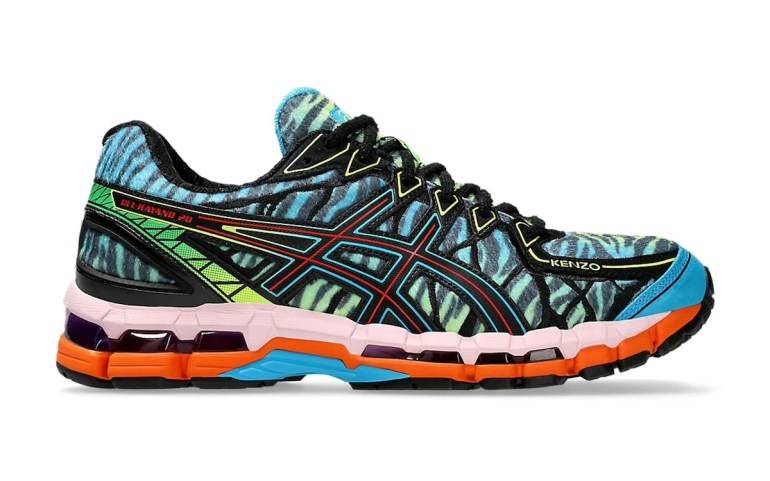 Este é pack do KENZO x ASICS GEL-Kayano 20
