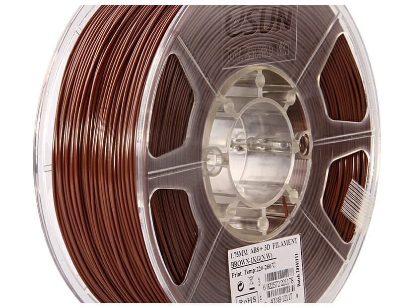 Esun 1 75mm Abs Brown Filament 1kg Spool Solarbotics Ltd