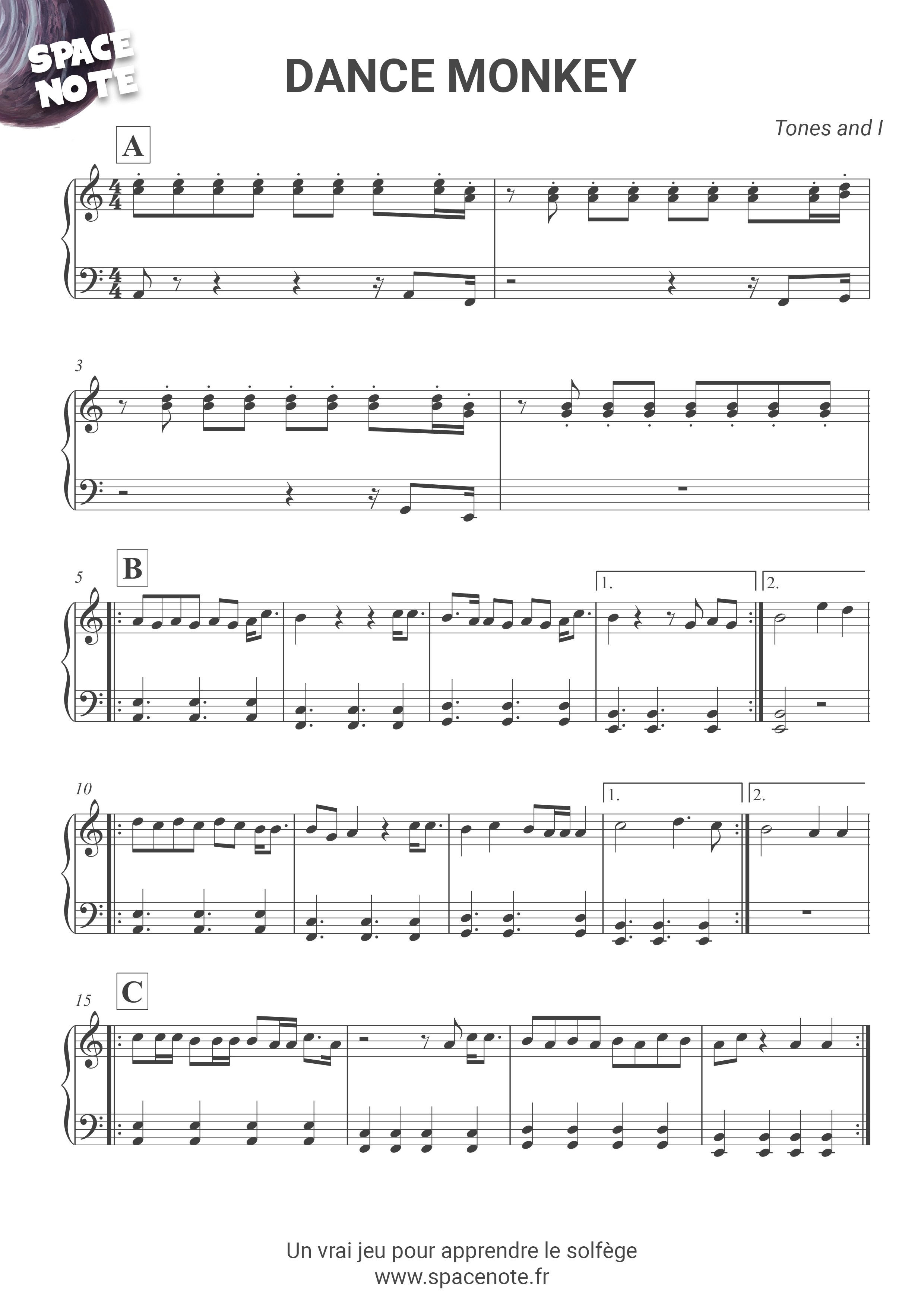 fly partition piano facile