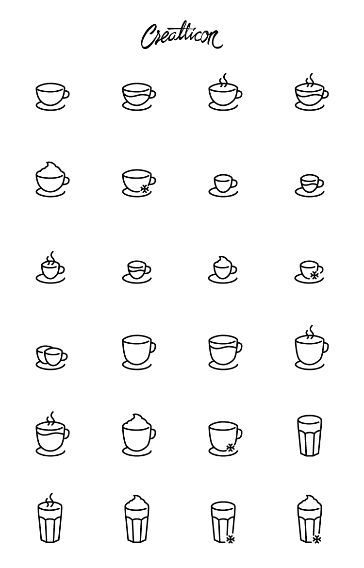High Quality Free Coffee Shop Icon Set Svg Ai Eps Png