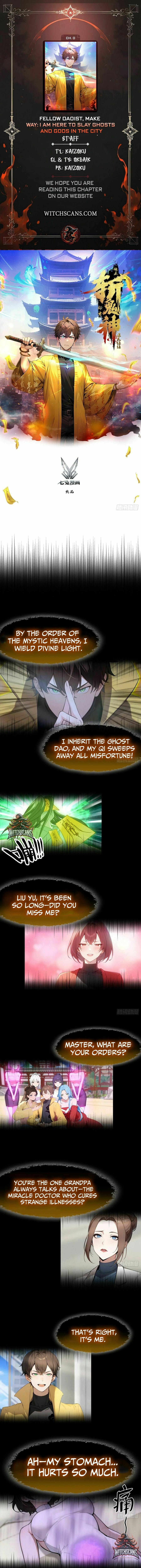 Fellow Daoist, Make Way: I Am Here to Slay Ghosts and Gods in the City – Chapter 0 page 1