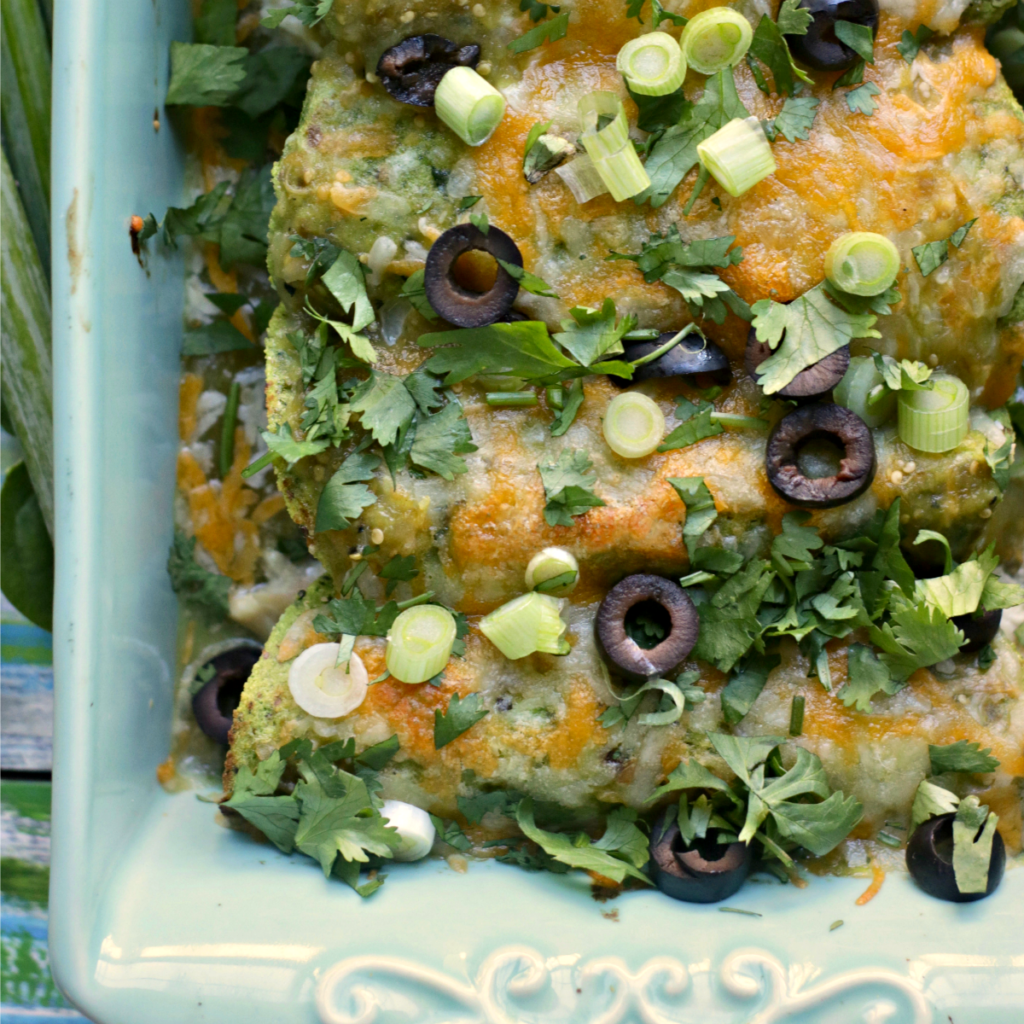 Keto Green Chicken Enchiladas Recipe