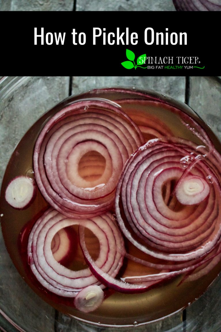 Easy Pickled Red Onion Recipe Spinach Tiger