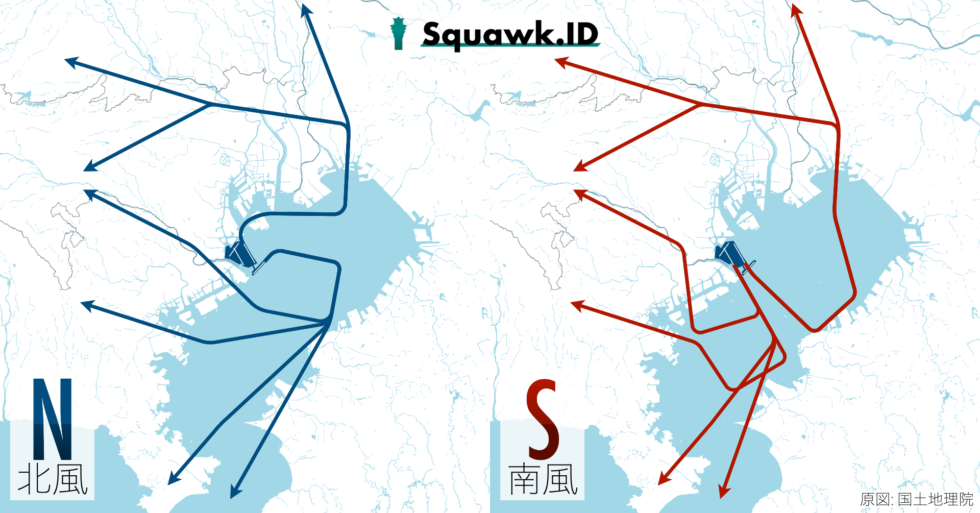 SIDの使い分け【東京国際空港】 | Squawk.ID