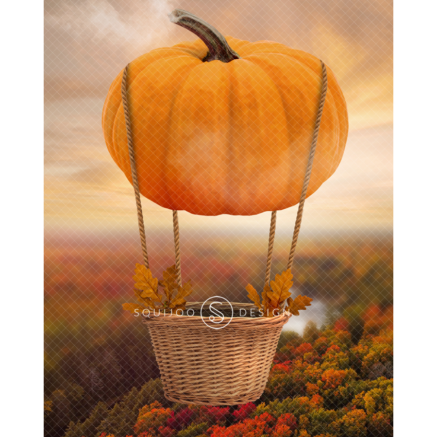 Hot air balloon pumpkin