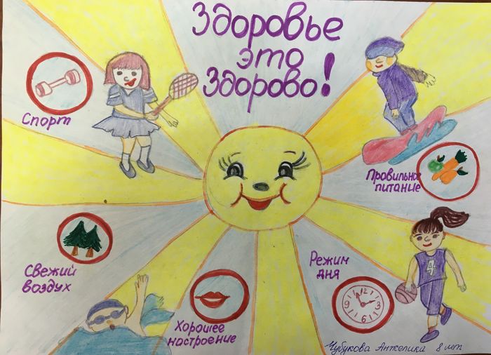 нарисовать рисунок на тему здоровье