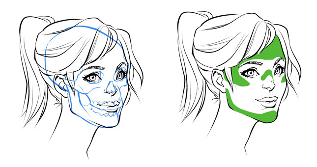 как нарисовать злое лицо