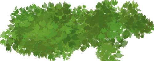 как нарисовать листву в саи