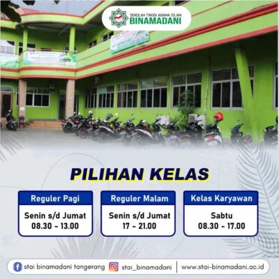 KULIAH KARYAWAN DI TANGERANG - SEKOLAH TINGGI AGAMA ISLAM - BINAMADANI