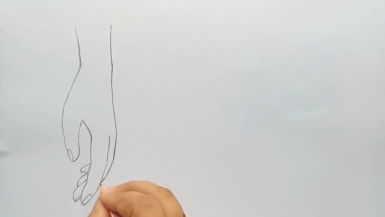 как рисовать руку сжимает нож