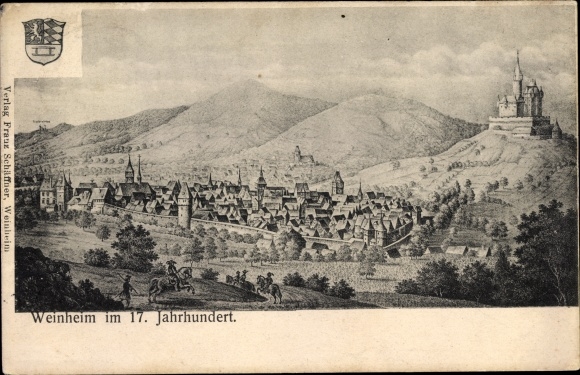 Wappen Kunstler Ansichtskarte Postkarte Weinheim An Der Akpool De
