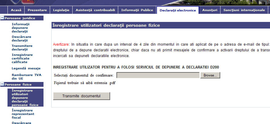 Ghid Depunerea Online A Declaratiilor Fiscale De CÄtre Persoanele Fizice Pf Pfa Cfnet Codfiscal Net Finante Taxe