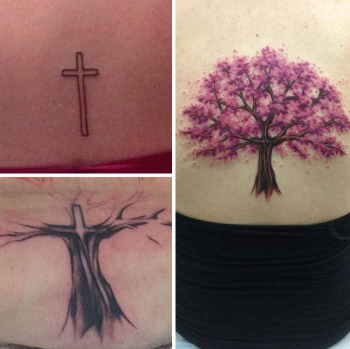 91 Creative Cover-Up Tattoo Ideas | Bored Panda 698_x_700_jpg