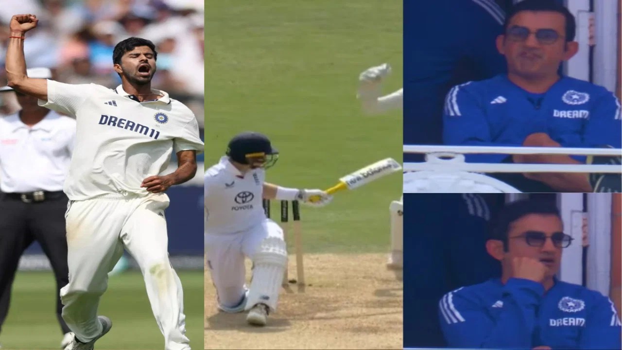 Gautam Gambhir asks Joe Root to FU*K OFF after Washington Sundar castles him Gautam Gambhir asks Joe Root to FU*K OFF after Washington Sundar castles him