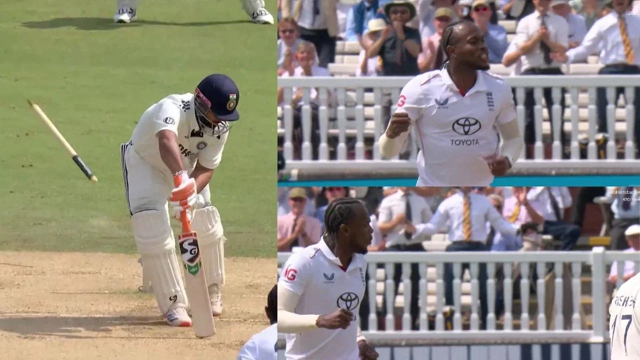 Watch: Jofra Archer sends Rishabh Pant’s stump cartwheeling, celebrates with vicious send-off Watch: Jofra Archer sends Rishabh Pant’s stump cartwheeling, celebrates with vicious send-off