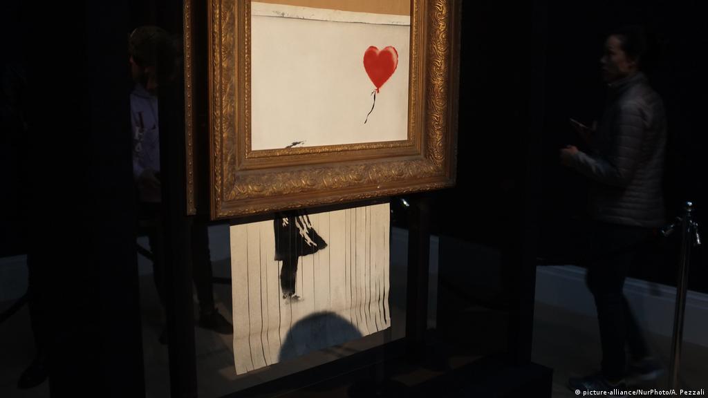 Banksy Wollte Girl With Balloon Komplett Zerstoren Kunst Dw 18 10 2018