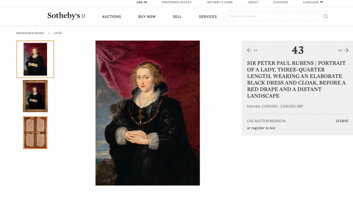 Millionenfund Wertvolles Rubens Gemalde Wird Bei Sotheby S Versteigert Kultur Dw 28 07 2020