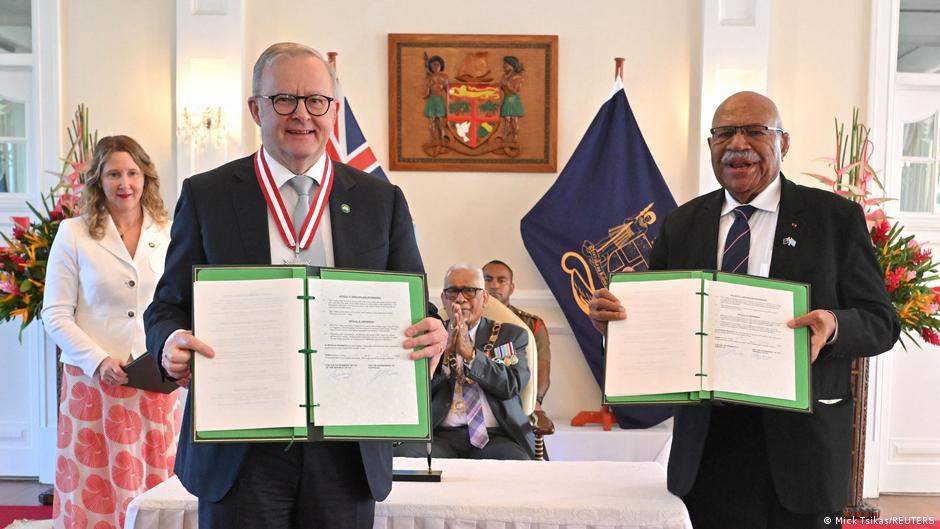 Australia, Fiji sign defense alliance pact to counter China Australia, Fiji sign defense alliance pact to counter China