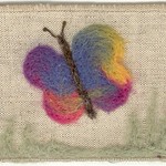 papillon feutr&eacute;