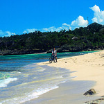 Mike James on Maguana beach, Cuba